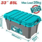 Caja de Almacenaje Plástica 33" 55L Total (TPBX0332)