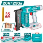 Clavadora Inalambrica 35MM 20V Incluye 2 Baterias 2.0AH y Cargador Industrial Total (UTCPNLI360315)