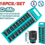 Copas de Impacto 1/2" Largo 40 MM Juego x 18PZS 10 - 32 MM Industrial Total (THISTD12186)
