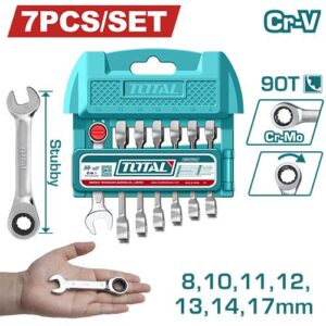 Llave Mixta con Rache 8 - 17MM Juego x 7 Pzs Corta Total (THT103RK176)
