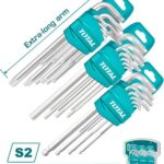 Alem y Torx Industrial Juego x 27 Pzs Extra Largas Industrial Total (THT106KT0271)
