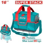 Bolso de Herramientas 16 Reforzado Capacidad Maxima 20KG Total (THT16165)