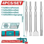 Juego de Cinceles x 4 Pzs Sds Hexagonal Industrial (TAC172804)