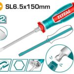 Destornillador de Golpe 1/4X6"(-) Punta Imantada Industrial Total (TGTSL6150)