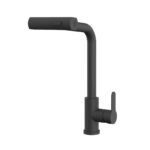 Llave Lavaplatos Sencilla Mesa Monocontrol Bricco Mate Black Corona (PM4585551)