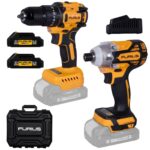 Combo Furius Taladro Percutor Inalambrico 1/2" 21V 45NM + Atornillador de Impacto Inalambrico 21V 240NM Incluye 2 Baterias 2 AH + Cargador (FB214KIT)