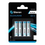 Pila Alcalina AAA Steren Blister X4 1.5V (BAT-AAA4)