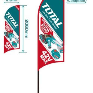 Publicidad Total Bandera Tipo Pluma 42V(TPMGF04)