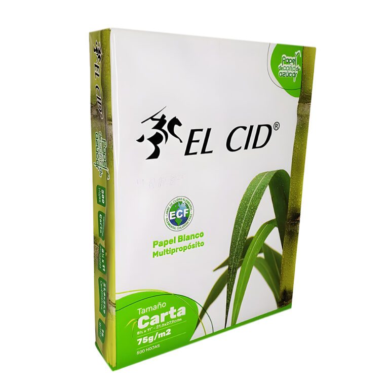 Resma El Cid blanca de 75 gramos para papelería empresarial