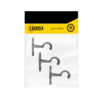 Accesorio Cortinero Soporte Muro Cafe de 1 Pqt x 3 Uduke