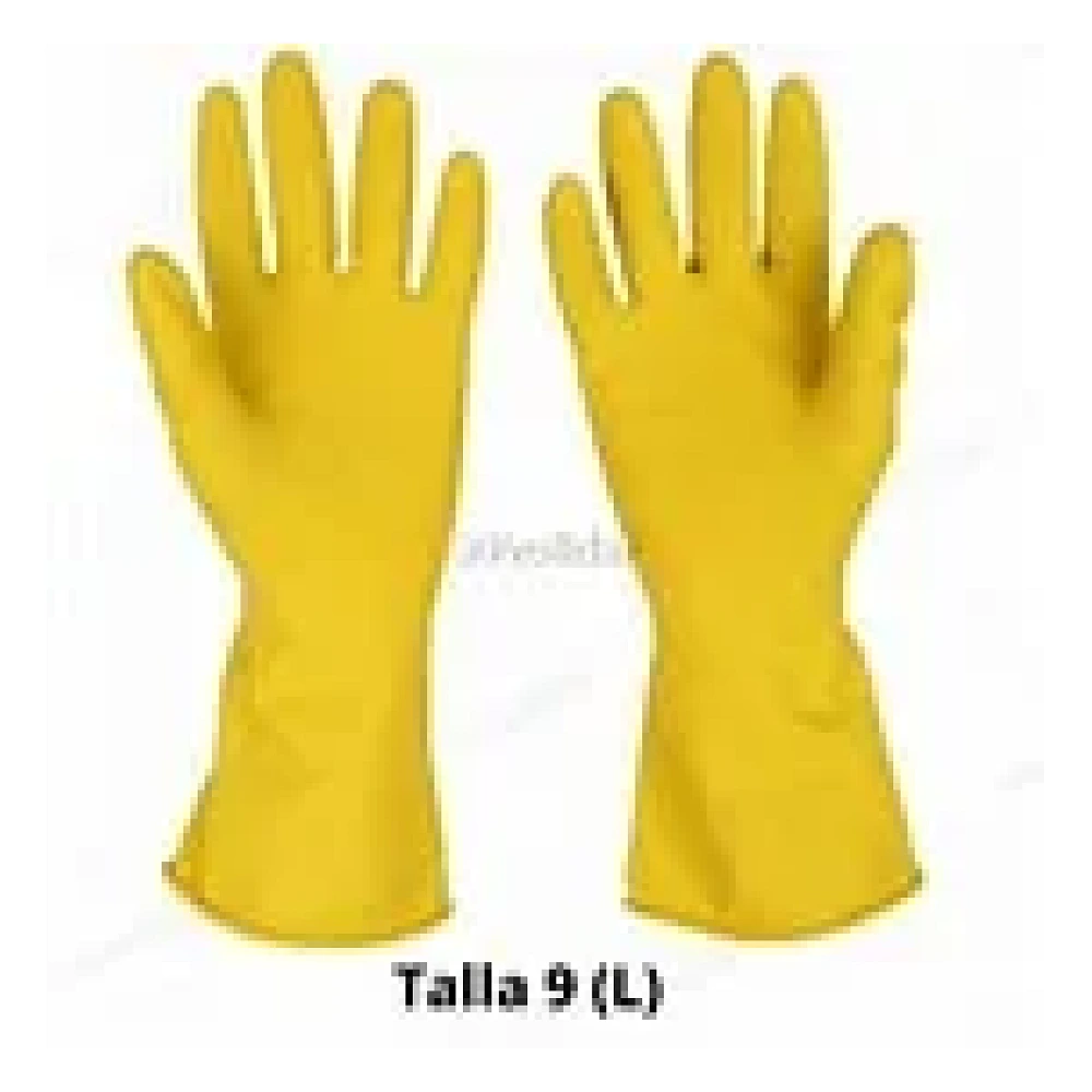 GUANTES DOMESTICOS PANTERA AMARILLO TALL 8-9 PAR 8581