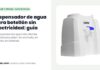 Dispensador de agua de mesa Uduke RS-381 blanco con llave azul, para botellón de 3 a 18 litros