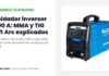 Soldador inversor Elite ARC300 azul con display digital en 300 amperios